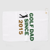 Father’s Day Golf Dad Since Year Design Golfhanddoek (Horizontaal)