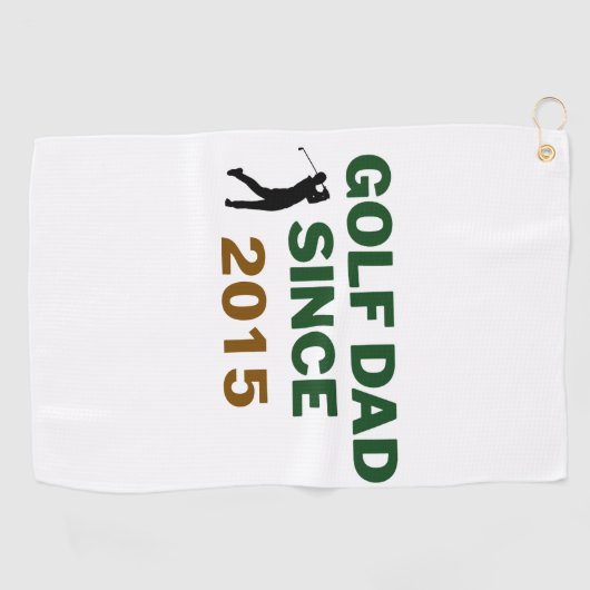Father’s Day Golf Dad Since Year Design Golfhanddoek (Horizontaal)