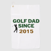 Father’s Day Golf Dad Since Year Design Golfhanddoek (Voorkant)