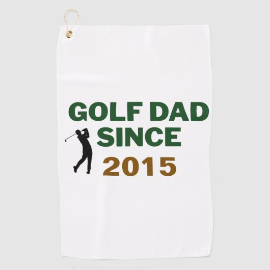 Father’s Day Golf Dad Since Year Design Golfhanddoek (Voorkant)