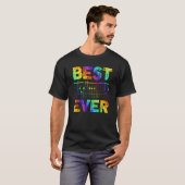 Father s Day Guitarist Best Dad Ever D A D Guitar  T-shirt (Voorkant volledig)