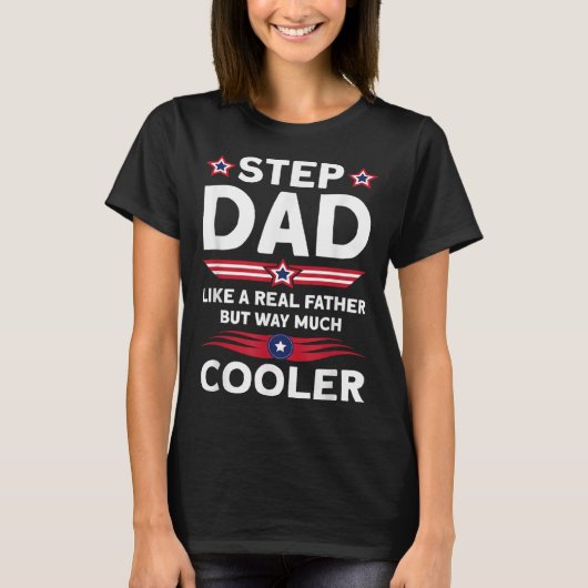 Father´s Day Stepdad Bonus Daddy T-shirt (Voorkant)