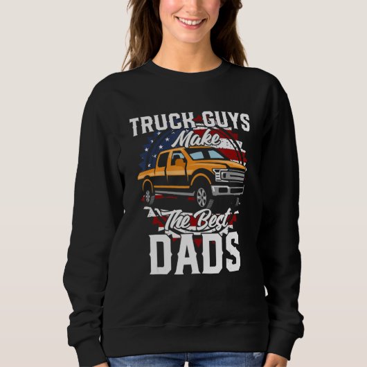Father s Day Truck Guy Modern Full Size Pickup Tru Trui (Voorkant)