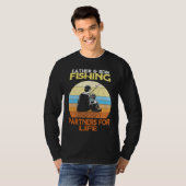 Father Son Fishing Partners For Life Retro Matchin T-shirt (Voorkant volledig)