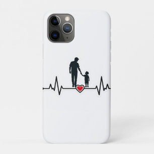 Father & Son Hartslag Silhouet Onderscheiding Plaq Case-Mate iPhone Case
