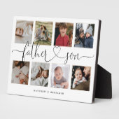 Father Son Heart Script | Fotoraster collage Fotoplaat (Zijkant)