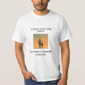 Father & Son Sunset Shirt - "Een wandeling samen v (Voorkant)