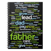 Father Word Cloud Notitieboek (Voorkant)