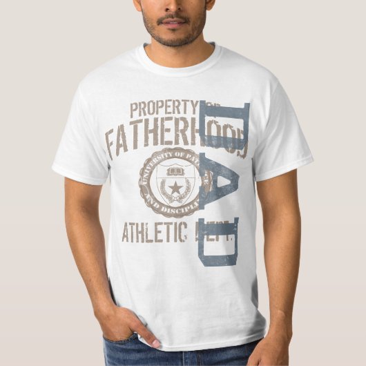 Fatherhood Athletic Dept Dad  T-Shirt (Voorkant)
