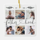 Fatherhood Family Keepomwille Photo Collage Keramisch Ornament (Voorkant)