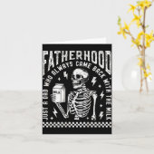 Fatherhood Just A Dad Who Came Back With The Milk  Kaart (Gele Bloem)