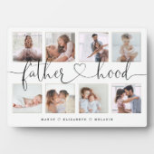 Fatherhood Script | Gift for vaders Photo Collage Fotoplaat (voorkant)