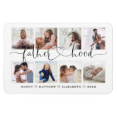 Fatherhood Script | Gift for vaders Photo Collage Magneet (Horizontaal)