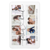 Fatherhood Script | Gift for vaders Photo Collage Magneet (Verticaal)