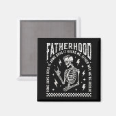 Fatherhood Some Days I Rock It Skeleton Dad Tour F Magneet (Voorkant / Achterkant)