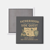 Fatherhood The Original Side Quest Dad Mode  Magneet (Voorkant / Achterkant)