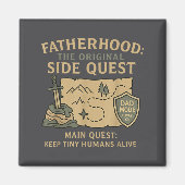 Fatherhood The Original Side Quest Dad Mode  Magneet (Voorkant)