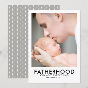 Fatherhood Vaderdag Photo Card Kaart