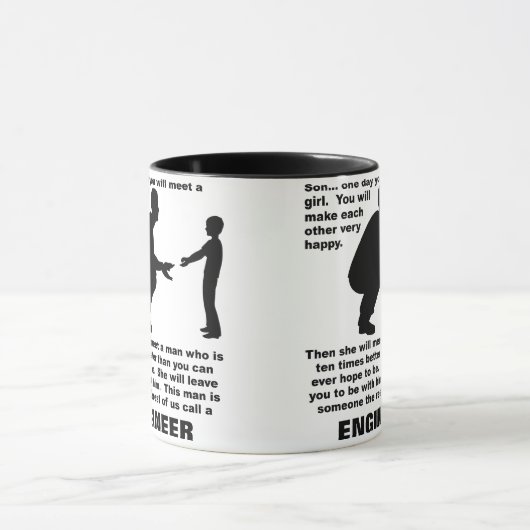 Fatherly Advice Engineer Funny Mug Mok (Midden)