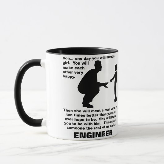 Fatherly Advice Engineer Funny Mug Mok (Links)