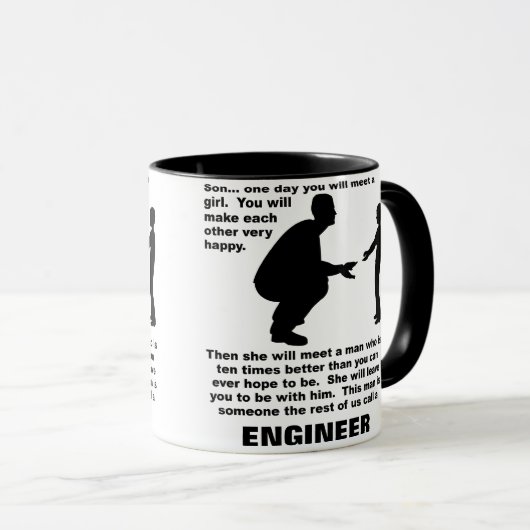 Fatherly Advice Engineer Funny Mug Mok (Voorkant rechts)
