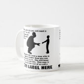 Fatherly Advice  Funny Mug Koffiemok (Voorkant links)