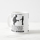 Fatherly Advice Police Law Enforcement Funny Mug Koffiemok (Voorkant links)