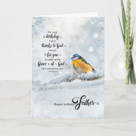 Father's Birthday 1 Corinthians Christian Verse Kaart