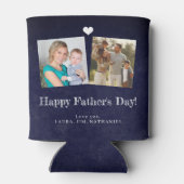 Fathers Dag beste vader ooit 5 foto-collage Blikjeskoeler (Achterkant)