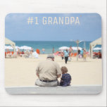 Father's Day #1 Grandpa Custom Foto Muismat<br><div class="desc">Father's Day #1 Grandpa Custom Photo Mouse Pad make an excellence gift for dad or grandpa for Father's Day,  birthday or other familiy events and gatherings. Simply customize with your foto and text by using the template fields provided.</div>