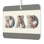 Father's Day 3-Photo "Dad" Cutout Typography Luchtverfrisser (Links)