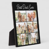 Father's Day 6 Photo Collage Best Dad Ever  Fotoplaat (Zijkant)