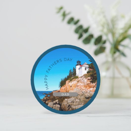 Fathers Day Acadia National Park Feestdagenkaart (Staand voorkant)