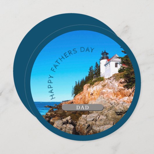Fathers Day Acadia National Park Feestdagenkaart (Voorkant / Achterkant)