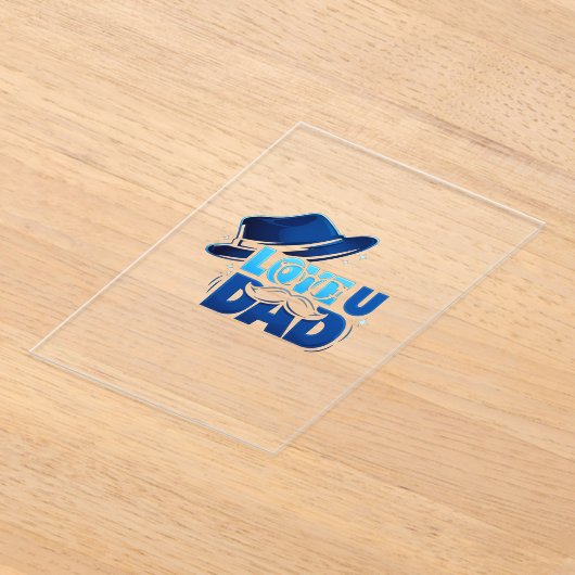 father's day acryl uitnodigingen (Laagn)