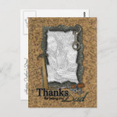 Father's Day ADD YOUR PHOTO Tools Briefkaart (Voorkant / Achterkant)