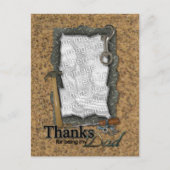 Father's Day ADD YOUR PHOTO Tools Briefkaart (Voorkant)