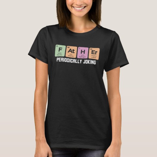 Father's day and father periodic table with  dad t-shirt (Voorkant)