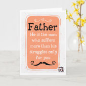 Father's Day - Appreciation Kaart (Gele Bloem)