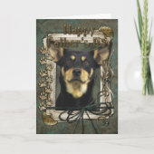 Fathers Day - Australian Kelpie Kaart (Voorkant)