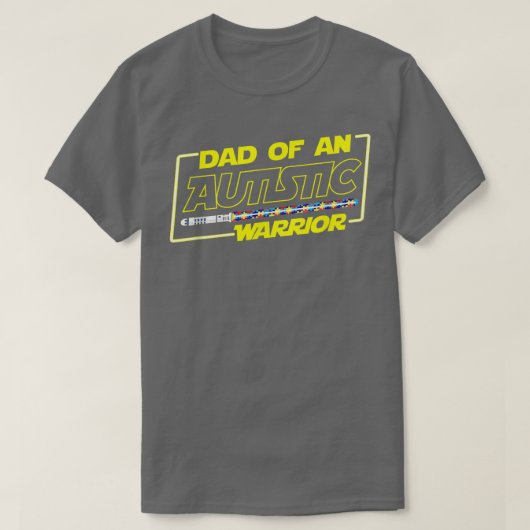 Fathers Day Autism Warrior Awareness Dad T Shirt o (Design voorkant)