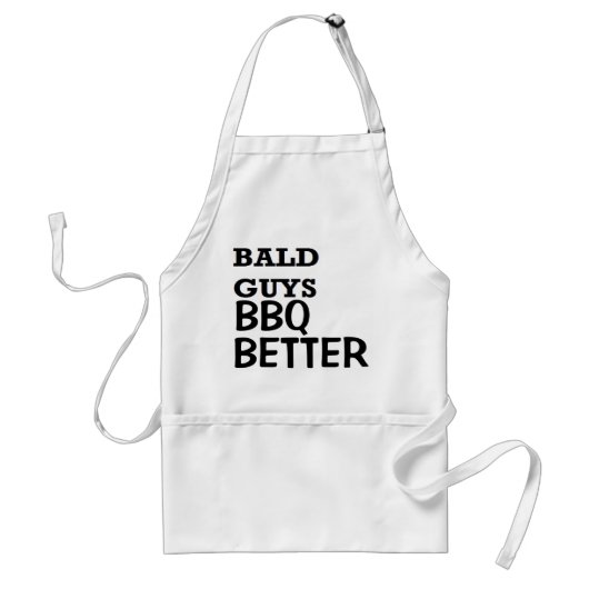 Fathers Day Bald-jongens BBQ Better Birthday Standaard Schort (Voorkant)