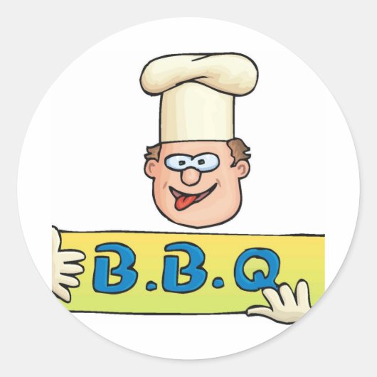 Fathers Day BBQ-cadeautjes Ronde Sticker (Voorkant)