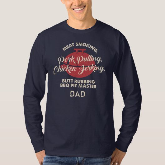 Fathers Day BBQ Pit Master Pa Custom T-shirt (Voorkant)