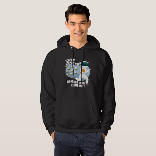 Father's Day Beekeeper Drone Honey Bee Hoodie (Voorkant volledig)