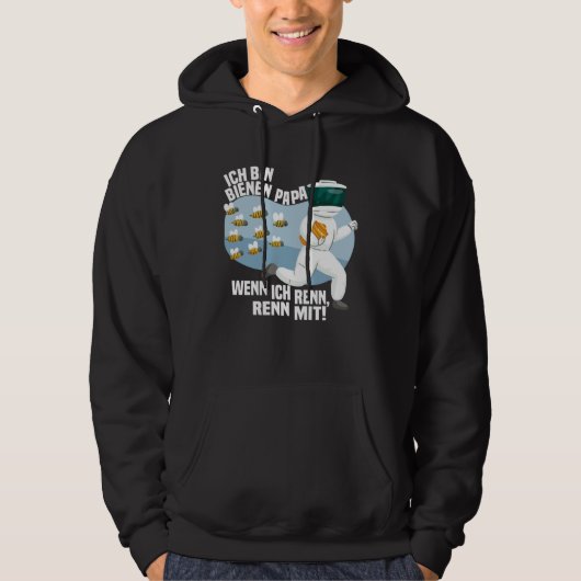 Father's Day Beekeeper Drone Honey Bee Hoodie (Voorkant)