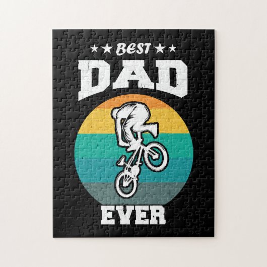 Fathers Day Best Dad Ever BMX Legpuzzel (Verticaal)