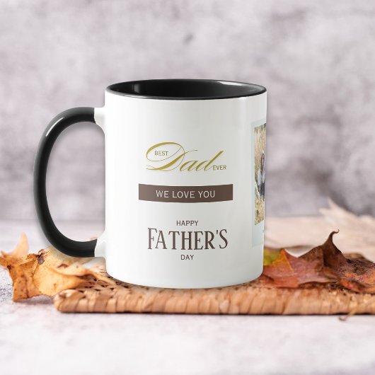 Fathers Day Best Dad Ever Custom Name Photo Mok
