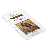 Fathers Day Best Dad Ever Photo Magneet (Rechterzijde)