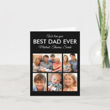 Fathers Day Best Dad ever Trendy Photo Collage
